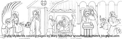 Sorrowful mysteries agony in the garden scourging at the pillar crowning with thorns carrying of the cross. Luminous Mysteries Coloring Pages