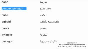 اسماء الاشكال الهندسية باللغة الانجليزية الجزء 1 Youtube