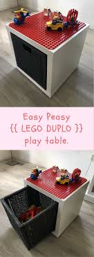 Lego Duplo Play And Store Box Ikea Hackers Craft Table Ikea Craft Table Diy Diy Craft Room Table