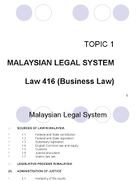 The branch is not a separate legal entity in the the branch and the subsidiary are both two good options for foreign companies that want to establish their presence in the malaysian market. 100812306 Malaysian Legal System Precedent Bill Law