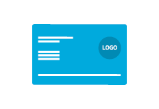 Two flying business cards mockup. Free Business Card Layout Guidelines In Pdf Indesign And Psd Format