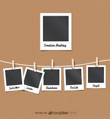 Templates for photo, polaroid frame vector. Freepiker Polaroid Vector Photo Frames Film