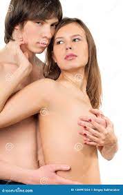 Portrait of a Young Naked Couple Stock Photo - Image of girl, passion:  125997224