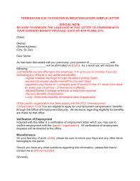 The patient will be discharged from the practice. Termination Due To Position Elimination Layoff Letter Sample In Word And Pdf Formats