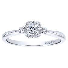 Find great deals on white gold diamond rings at kohl's today! 14k White Gold Petite Diamond Halo Engagement Ring