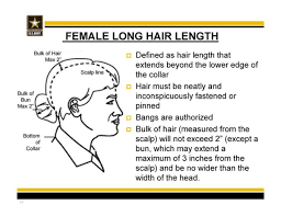Women and the induction cut  edit  although the term induction cut is generally used to refer to male military haircuts, females also receive a form of an induction haircut, in that their hair may be trimmed to. Army Grooming Appearance And Uniform Standards