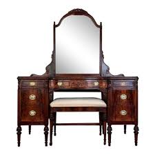 1920s Antique Landstrom Furniture Vanity With Mirror Bench Set Of 3 Furniture Vanity Outdoor Furniture Makeover Furniture Design Wooden