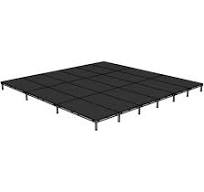 Biljax AS2100 24'x24' Portable Stage Kit (18 - 4'x8' Decks)