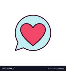 Red Heart In Speech Bubble Icon Love Vector Image On Vectorstock In 2020 Speech Bubble Red Heart Bubbles