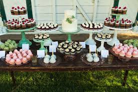 Cupcake Table With A Small Wedding Cake Could Do Red Velvet Cup Cakes With White Cream Cheese Frostin Wedding Cupcake Table Cupcake Table Wedding Cake Display