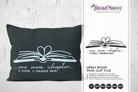 Open book icon from the open clip art library. One More Chapter Fun Book Svg Design 262269 Cut Files Design Bundles