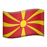 Vlag Noord Macedonie Emoji