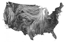 Incredible Art Made With Open Source Weather Data Wind Map Detailed Map Wind