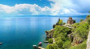 Ohrid, nordmazedonien, 41.12°n 20.8°o, 701m ü.nn. Ohrid See Heilig Geheimnisvoll Und Malerisch