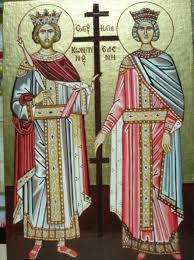 Biserica ortodoxa ii praznuieste pe 21 mai pe sfintii imparati constantin si mama sa, elena. Sfintii Imparati Constantin Si Elena Tablou De Mihai Stefan