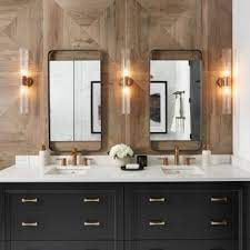 Vanities are constructed from solid hardwood that is available in various finishes and include marble or granite countertops. 75 Beautiful Brown Tile Bathroom With Black Cabinets Pictures Ideas July 2021 Houzz
