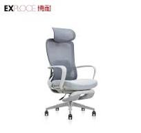 Großer Boss Bürostuhl mit Rad Ergonomischer Bürostuhl mit Fuß stütze Mesh  Stuhl