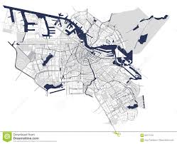 Mapa con todas las calles de la ciudad a un gran tamaño. Mapa De La Ciudad De Amsterdam Paises Bajos Ilustracion Del Vector Ilustracion De Ciudad Mapa 99117104