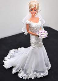 Sammurakammi Barbie Doll Wedding Dress Barbie Wedding Dress Doll Wedding Dress Barbie Bridal
