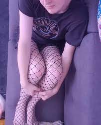Thought id post another of me in shorts and fishnets (even tho its my least  popular post im posting cause i like the look) : r/femboy