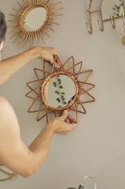 Magical Thinking Woven Wall Mirror Contemporary Home Decor Mirror Wall Decor