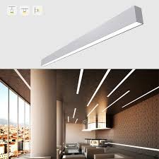 China 50w Led Shop Light Strip Linear Lamp Pendant Chandelier Ceiling Lighting Fixture For Living Room Bedroom Dining Room China Led Linear Trunking Light For Supermarket High Quality Good Reputation Led Linear Trunking