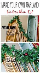 Make Your Own Garland For Less Than 5 Unoriginal Mom Diy Christmas Garland Christmas Garland Christmas Diy