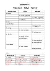In diesem video schauen wir uns die gegenwart an. Deutsch Arbeitsmaterialien Arbeitsblatter 4teachers De