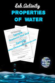 Properties Of Water Lab Activity Lab Activities Photosynthesis Worksheet Sorting Cards