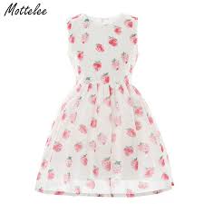 Girls Dress Strawberry Kids Summer Dresses Children Birthday Party Frocks Cotton Fruit C Kids Summer Dresses Dresses Kids Girl Cotton Frocks For Kids