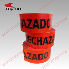 Tym Rechazado Cinta Adhesiva Pvc Texto Rechazado En Color Rojo Cinta Adhesiva Adhesivo Soporte De Pvc