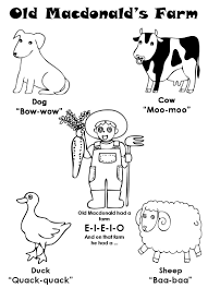 This farm coloring pages are fun way to teach your kids about farm. Langauge And Culture Old Macdonald Animal Coloring Pages Baby Farm Animals