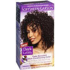 Many curlies dye their hair black and usually do it at home. Dark And Lovely Permanent Hair Color 372 Natural Black 1 Each Pack Of 4 Walmart Com Walmart Com