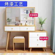 梳妆台化妆桌卧室小户型迷你现代简约网红北欧ins风简易化妆柜 home decor home decor