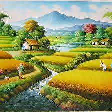 Bayangkan jika petani kita berhenti bercocok tanam, maka apa jadinya negara kita ini? Jual Produk Lukisan Panen Padi Termurah Dan Terlengkap April 2021 Halaman 5 Bukalapak