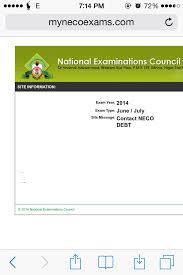 This is to inform all the candidates that participated in the jun/jul 2020 neco ssce internal, that their results have been released. Neco Result Issue Education Nigeria