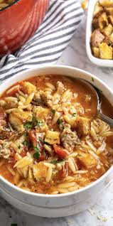 Italian Sausage Soup Instant Pot Or Stove The Kitchen Girl Recipe In 2020 Italian Soup Italian Sausage Soup Easy Soup Recipes
