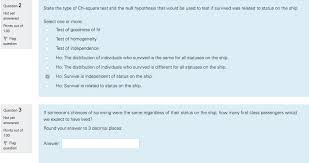 Solved Below Is A Table Showing Who Survived The Sinking Chegg Com