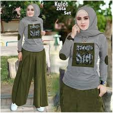 Rabu, 17 agustus 2016 22:50. Baju Setelan Wanita Remaja Terbaru 2021 Model Modis Kekinian Celana Kulot Kaos Panjang Bahn Babytery Shopee Indonesia