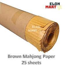 Are you looking for some great riichi mahjong tools in english to help improve your game? Mahjong Brown Paper Kertas Minyak Kertas Pola 35 X 47 25 Sheets Shopee Malaysia