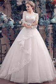 Sisjuly Women S A Line Tulle Ball Gown Lace Appliques Long Sleeve Wedding Dresses Amazon Fa Wedding Dresses Princess Wedding Dresses Wedding Dress Long Sleeve