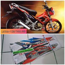 Satria fu 150, siapa yang gak kenal motor dengan tampilan sporty pabrikan suzuki ini. Jual Striping Satria Fu Lama Cek Harga Di Pricearea Com