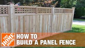 The cost of fencing materials. How To Install A Panel Fence The Home Depot Youtube