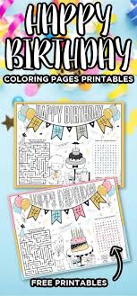 Free printable happy birthday coloring sheets. Happy Birthday Coloring Pages Printable Made With Happy