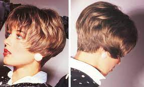 The effect was quiff like. Hairstyles And Short Haircuts Of The Eighties With A Clipped Up Nape 1980s