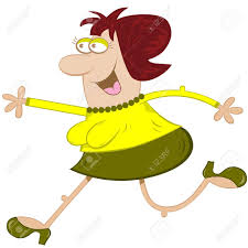 Another reason is that we are all positively drawn to big eyes. Funny Lady Running Cartoon Character With Big Nose Fat Body Royalty Free Cliparts Vectors And Stock Illustration Image 6653522