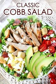 Cobb Salad Recipe Cobb Salad Recipe Easy Salad Recipes Salad Recipes