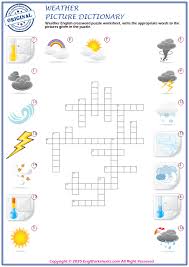 .puzzles for kids, word puzzles for teaching kids, vocabulary crossword puzzles for beginners, worksheets word spiral puzzles. Weather Esl Printable Picture Dictionary Worksheet For Kids Pdf Worksheets