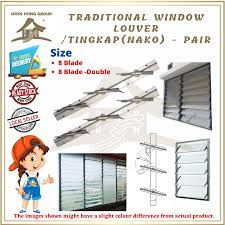 Menurut saiz standard gost tingkap dipengaruhi oleh dimensi pembukaan, bahan dari mana tetingkap dibuat, dan jenisnya. Traditional Naco Aluminium Window Louver Local Louver Naco Single Double Blade Control Tingkap Nako 1 Pair Shopee Malaysia