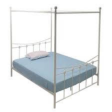 These queen canopy bed frame come with amazing features and enhance safety and the quality of sleep. Swan Canopy White Queen Metal Bed Frame Katil Besi Katil Kanopi Katil Queen 4 Poster Bed Bedroom Furniture Shopee Malaysia